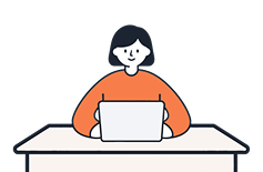 Person working on laptop